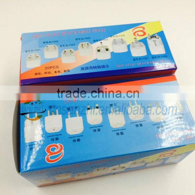 Universal 3 pins wall charger tour UK converter convertor for UK