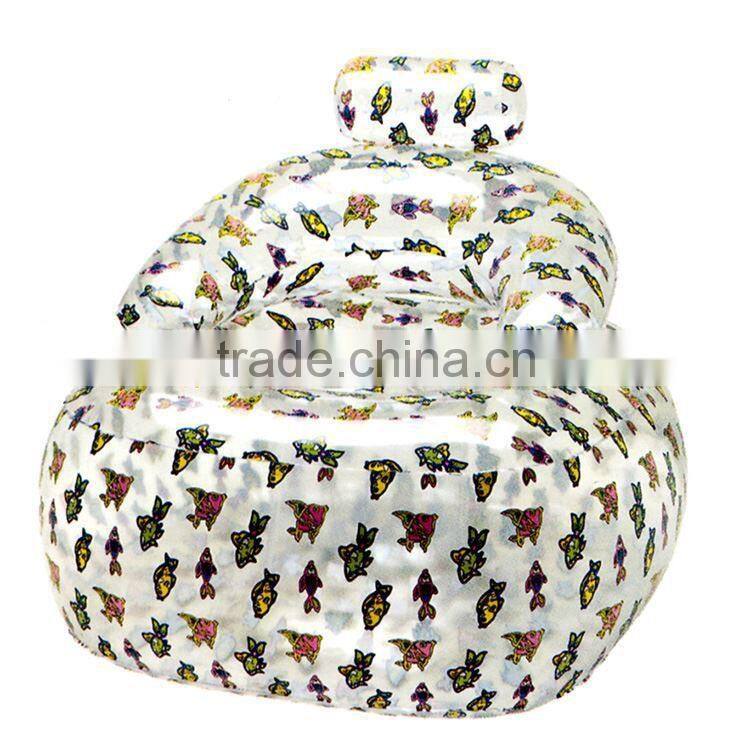 giant inflatable outdoor sofa and seat,fish pattern lounge sofa