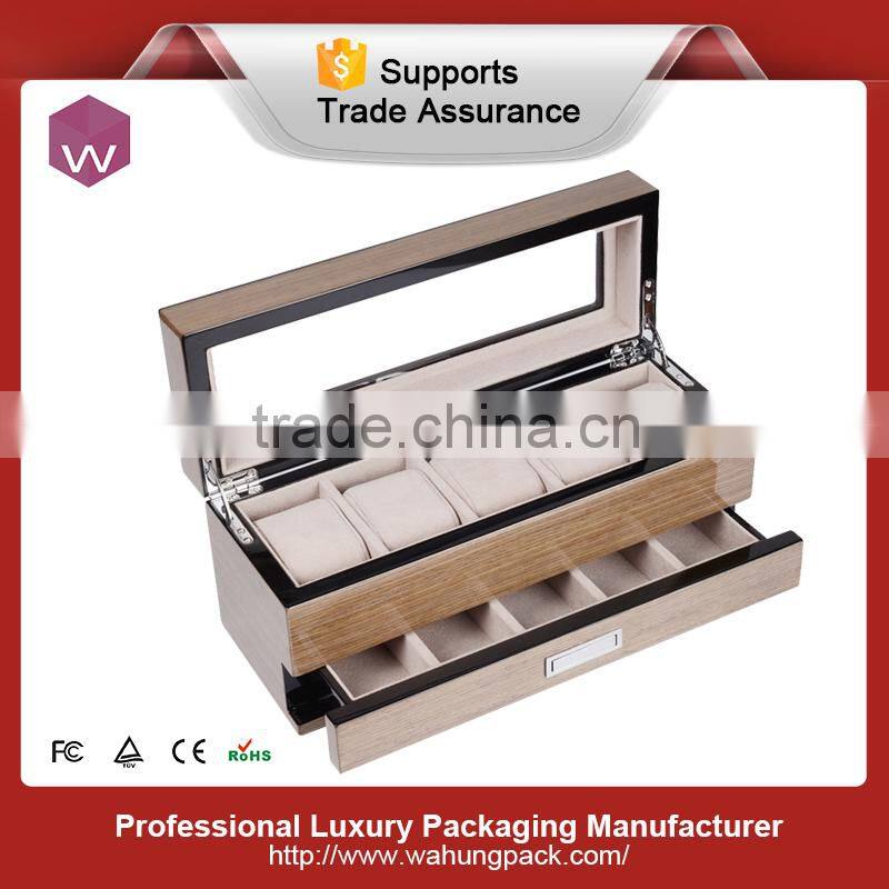 Carbon Fiber Wood Watch Box/ Custom MDF Watch Jewelry Box Design
