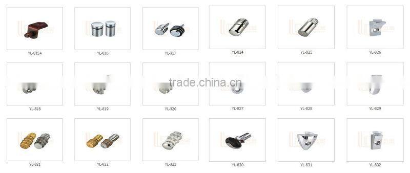 77mm glass holding clips commercial shelving brackets glass clamp