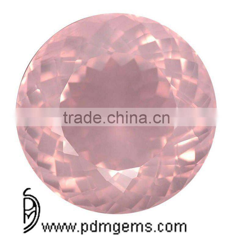 11 MM Round Faceted Rose Quartz