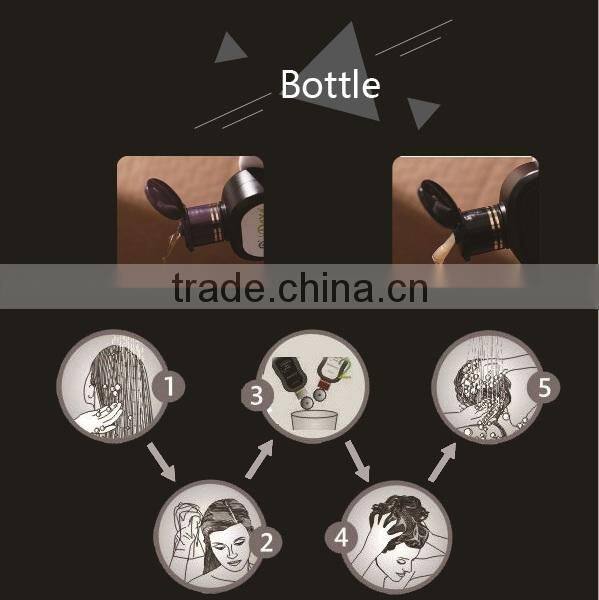 DEXE Sachet shape Black Hair Dye shampoo type OEM/ODM available