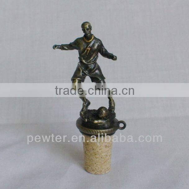 2013 metal bison wine bottle stopper