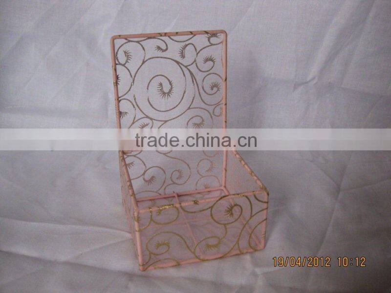 decorative organza gift cosmetic boxes