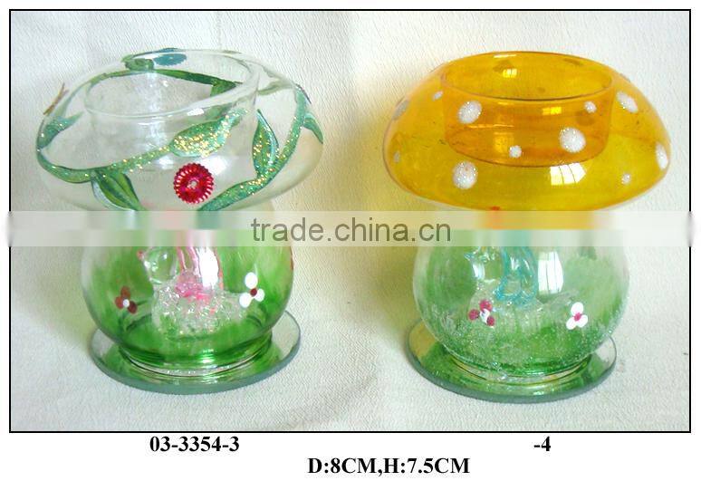 easter glass gift mushroom shape