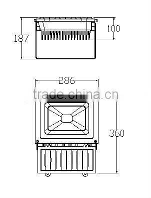 Flood lamp 30w IP65 used outdoor flood light