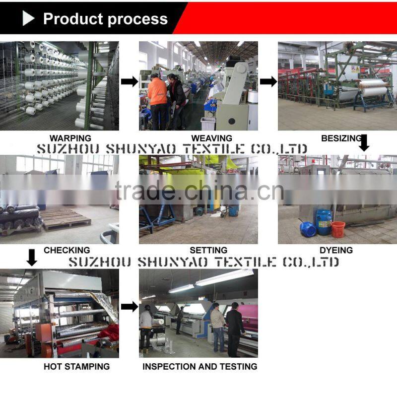 polyester pongee dull hot stamping foil silver fabric soft feel for winter coat down jacket