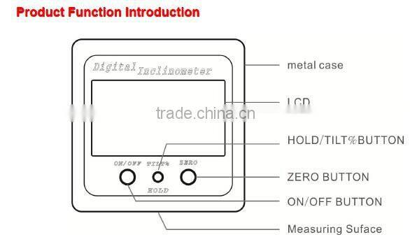 Promotion New Style Single axis Digital Protractor With 4*90deg Measuring Range % Display Strong Magnetic Based