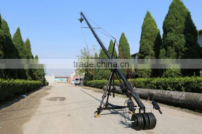 29.5ft Pan Tilt head 10 kilo camera jib arm crane LCD monitor tripod kit