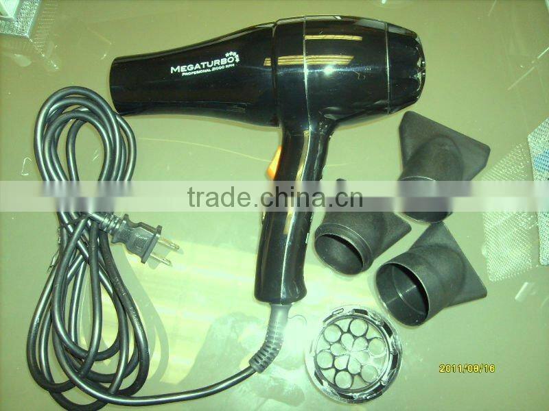 2014 Brand New Hot Sale Top Quality Venezuela Popular Super Mega Turbo professional hair dryer