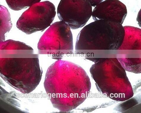 Natural Purple Indian Garnet Rough Gemstone