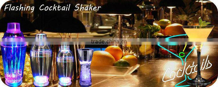 China factory 300ml Glow LED wine bar cocktail shakers