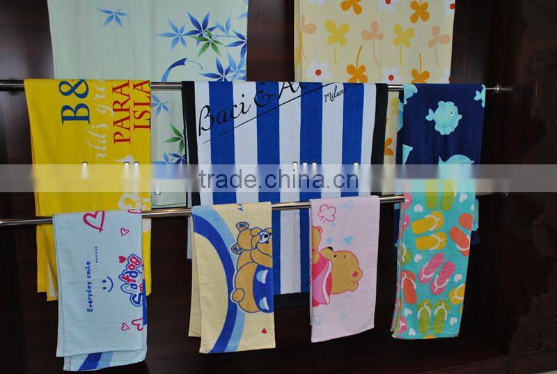 Reactive Printed Towel With Cute Animal Velour Towel