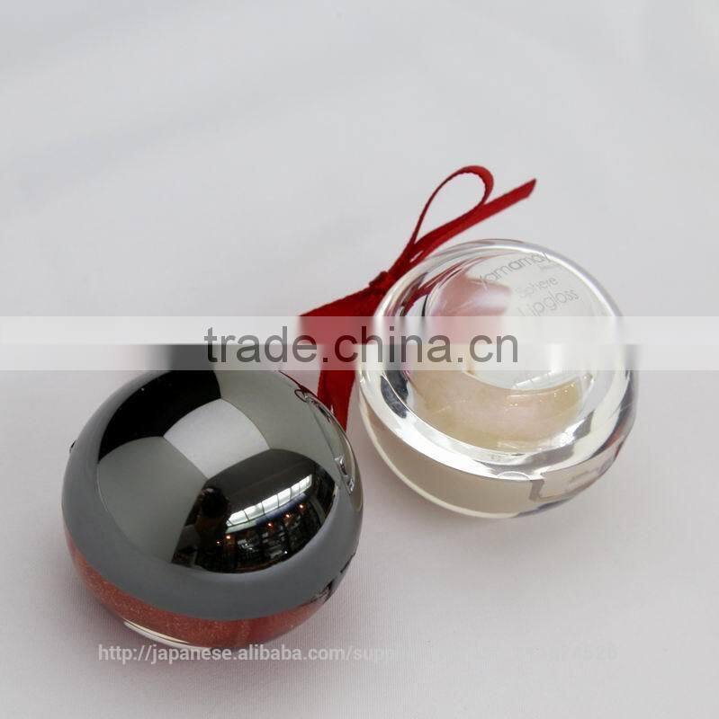 Shiny Ball Shape Lip Balm Lip Gloss OEM make your own lip gloss
