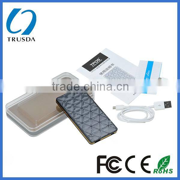 Li polymer universal diamond slim portable power banked