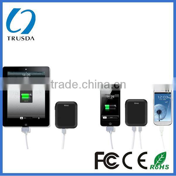 Built in calbe portable mobile power bank 10000mah