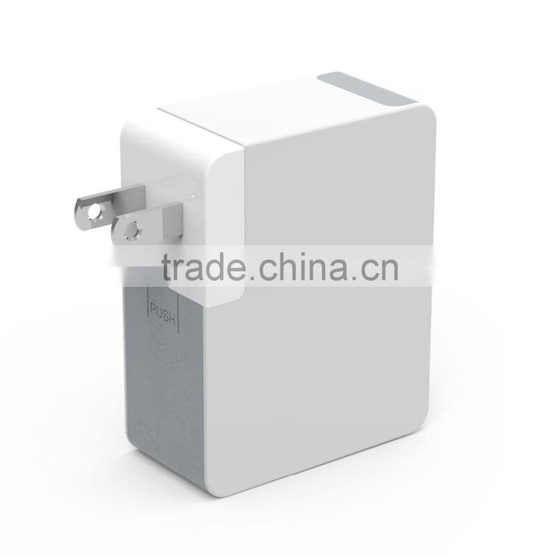 Anker new type-c 3.0 3A+2.4A 3 ports wall charger with EU/AU/US/UK plug