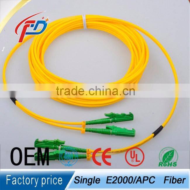 duplex E2000/APC-E2000/APC fiber optic cable patch cord
