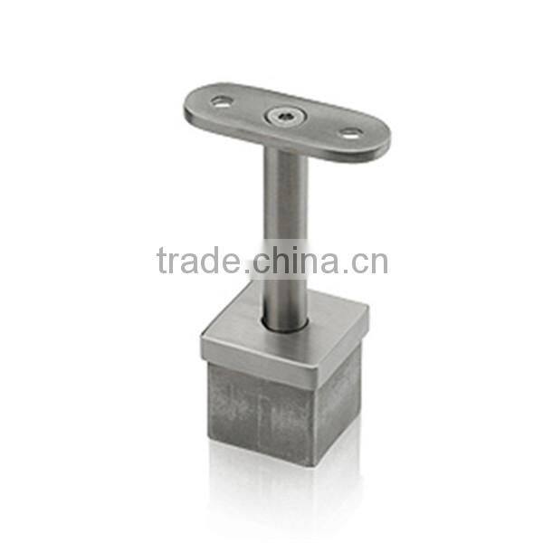 Adjustable Stainless steel Square fitting for square tube-tube support for Handrail