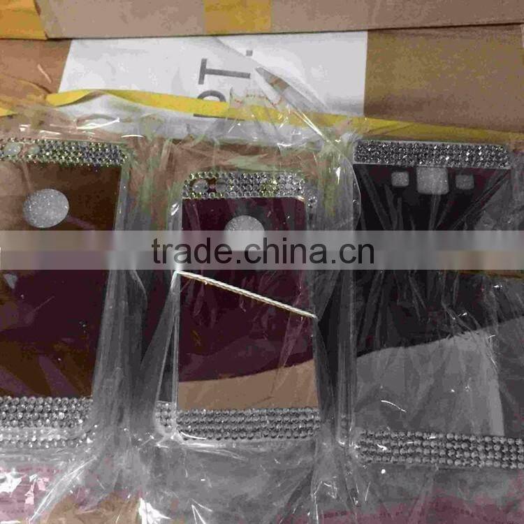 Mirror Luury Diamond Rhinestone TPU Case for iPhone 5 6 6s plus Soft Silicone Thin Protective Back Cover for Samsung Galaxy S6