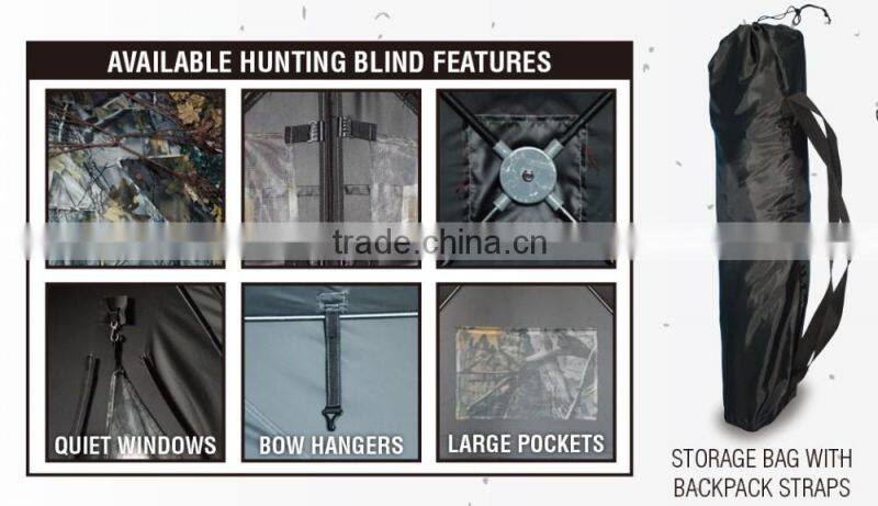 FB423 Pop Up Hunting Tent with backpack carrying bag