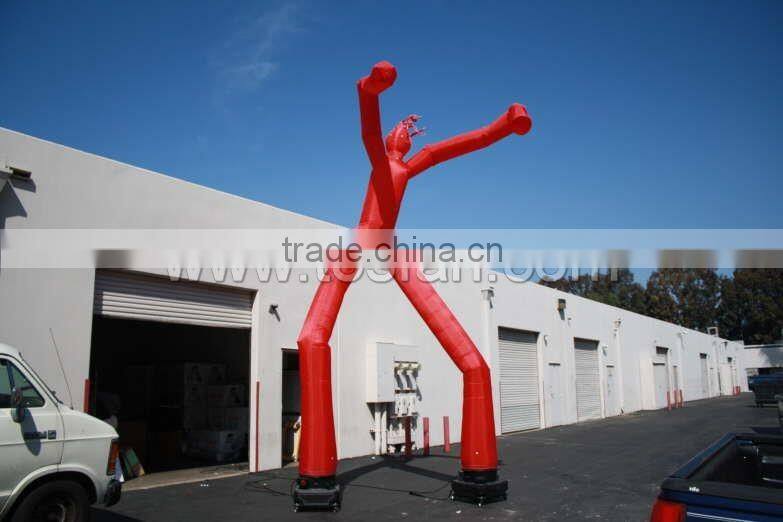 double legs inflatable giant air dance man,color air dancer F3017