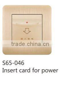 hotel energy saver switch, insert card for power