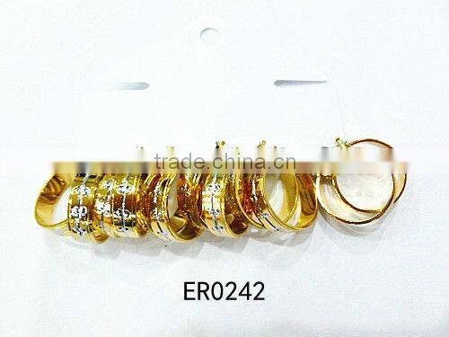 Coin earring designs for women gold earring with competitive price