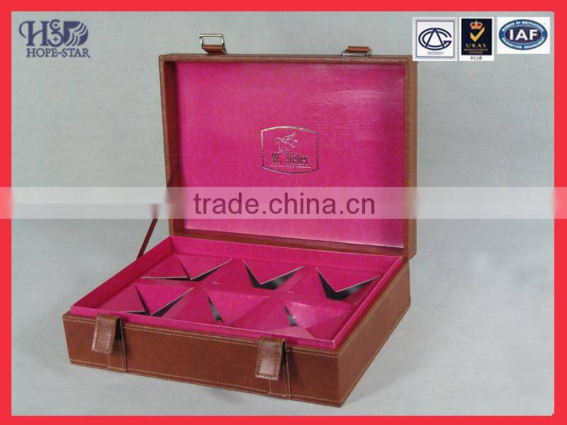 Customized box design wine box leather