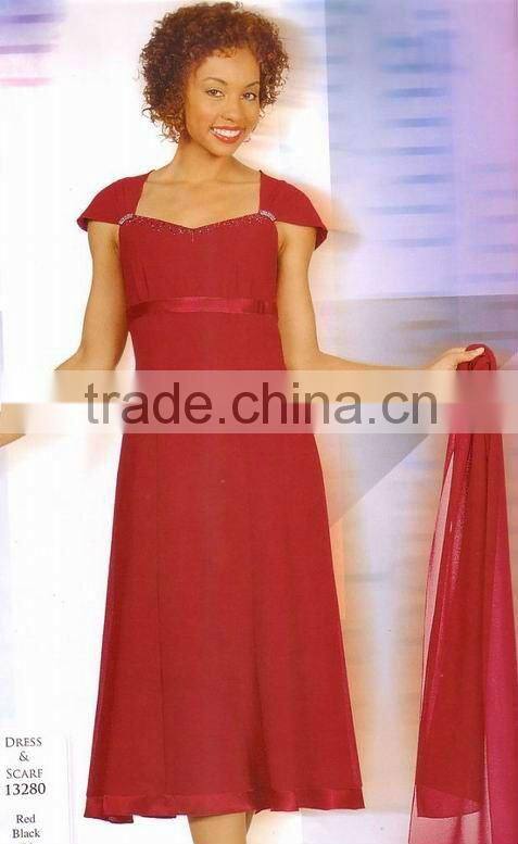 Super Comfortable Chiffon Fabric Glamorous Design Dresses for Brides Mother