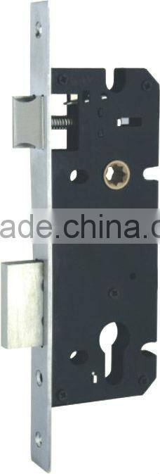 black color mechanical double sided door handle lock or bolt lock