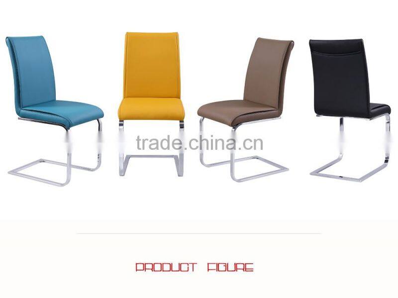 Modern Design Dining Room Furniture Metal Chair PU chair