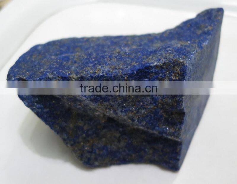 Natural Afghan Lapis Lazuli Rough Gemstone With Rare Golden Matrix Opaque Blue Color Good Quality