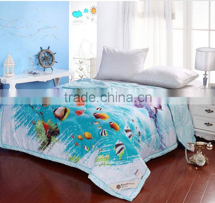 Cheap childrens 3d printed cartoon summer quilt,cot quilt sets for sale