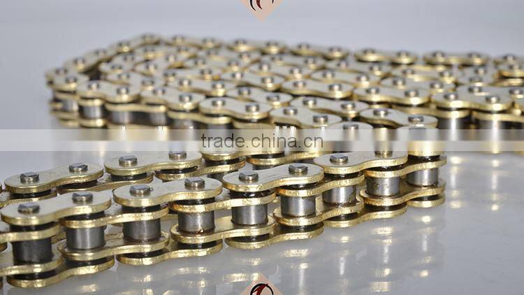 dongsheng golden copper drive transmission motorcycle chain and titan bajaj trecycle parts sprocket per set