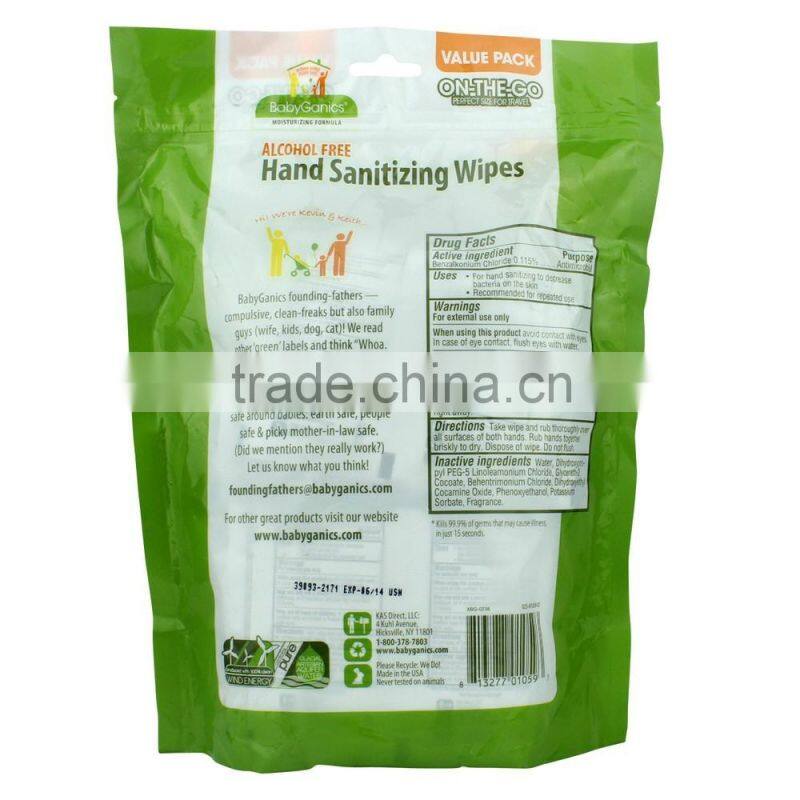 disposable hygenic wet wipes after sports