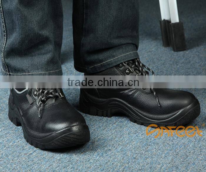 Steel toe cap and steel mid sole safety shoe s1p light weight safety shoe steel toe safety boot steel toe SA-1105