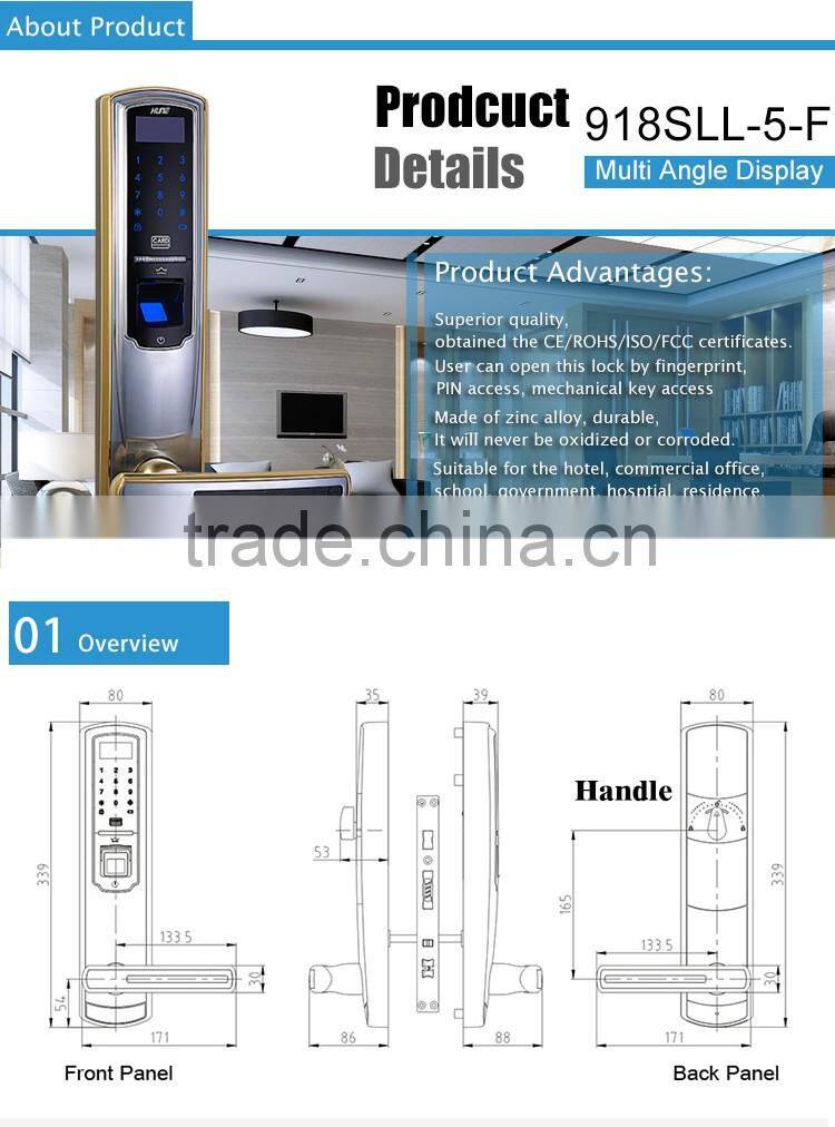 Ce approved electronic fingerprint lock with access control system