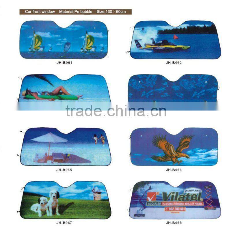 Car front sun shade with customized logo and print picture