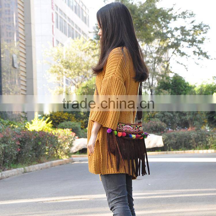 Hot sale women messenger bags cotton handbags high quality women embroidery & Ethnic style bag Vintage