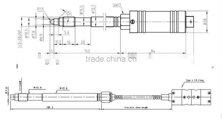 Plastic temperature transducer