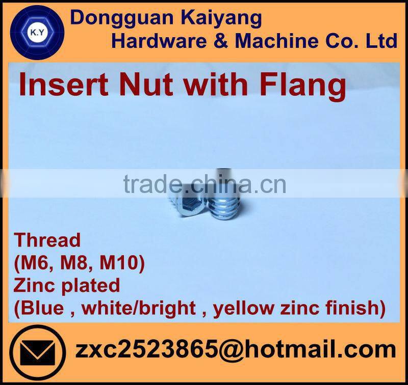 Brad Hole Tee Nut (for Furniture) with black oxide; M12