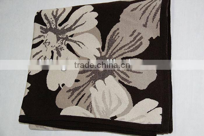 winter warm cashmere print blanket.