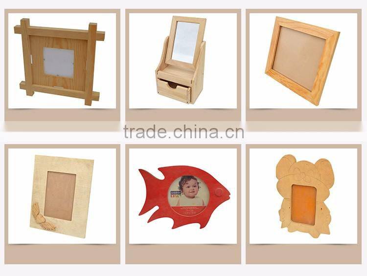 Simple Cheap Hanging Natural china factory desk guitar shaped wooden photo frame