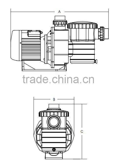 Wonderful durable hight efficiency SB series pool and spa pump equipment