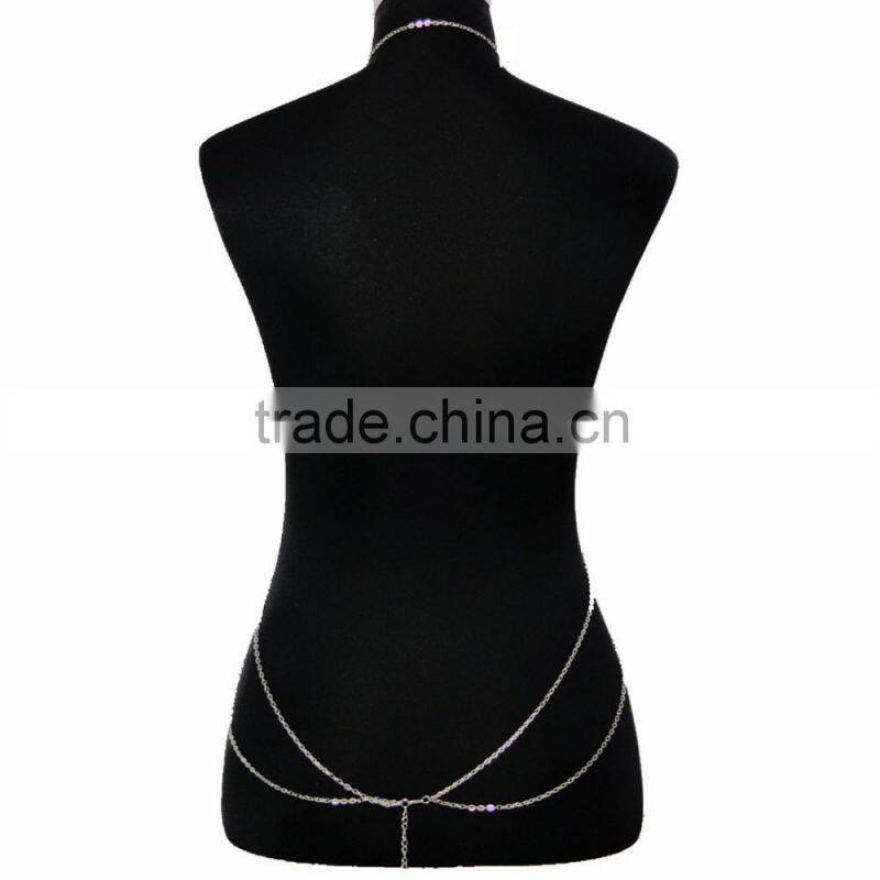 Drops turquoise beach sexy waist chain