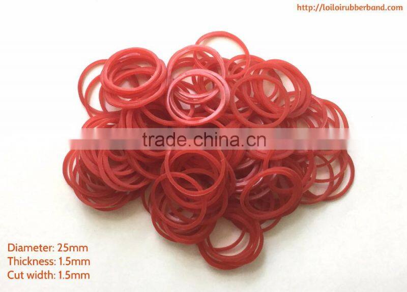 100% Natural Red Elastic Rubber Band high quality for Vegetable