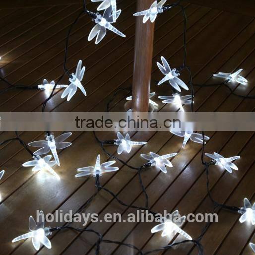 5M 50 LED White Dragonfly Fairy Solar Garden Light