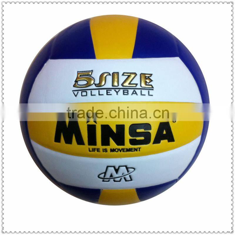 official size and weight match quality PU laminated volley ball