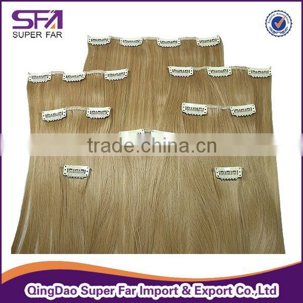 2015 wholesale 26 inch sew in human hair extensions,cheap 100% human hair clip in hair extension